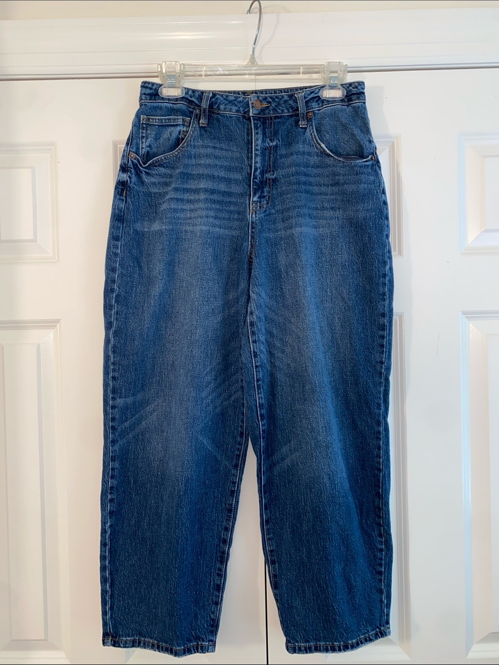 Oliver Logan Barrel High Rise Harlow Jeans Medium Wash Blue Denim Size 29
